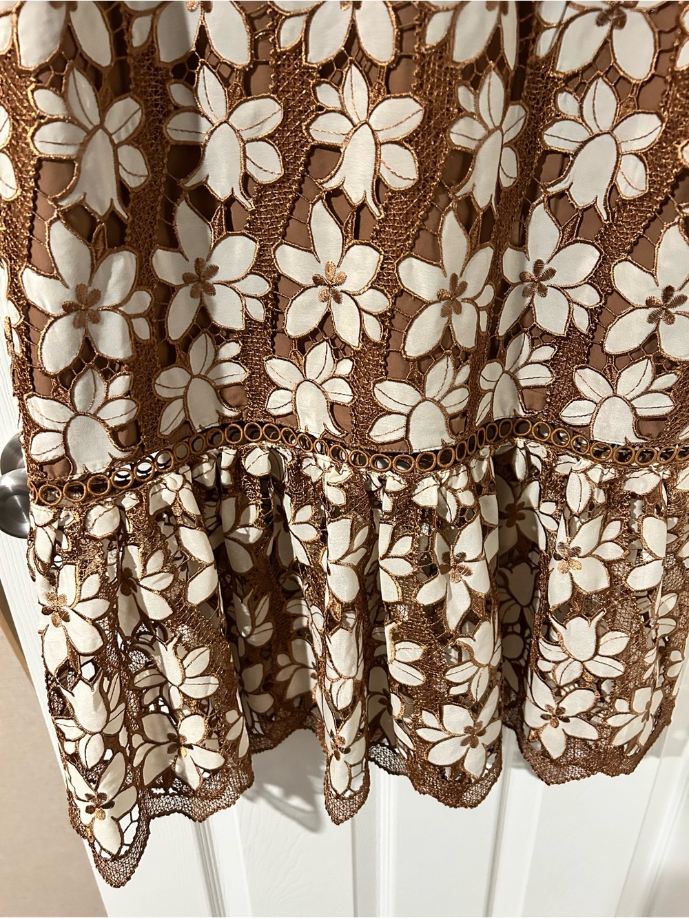 New with tags Petal & Pup lined crochet midi dress size medium. - Picture 5 of 12